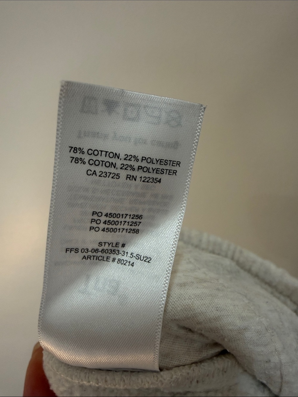 TNA Cozy Fleece Mega Cargo Pants in Heather Ecru - Picture 12 of 12
